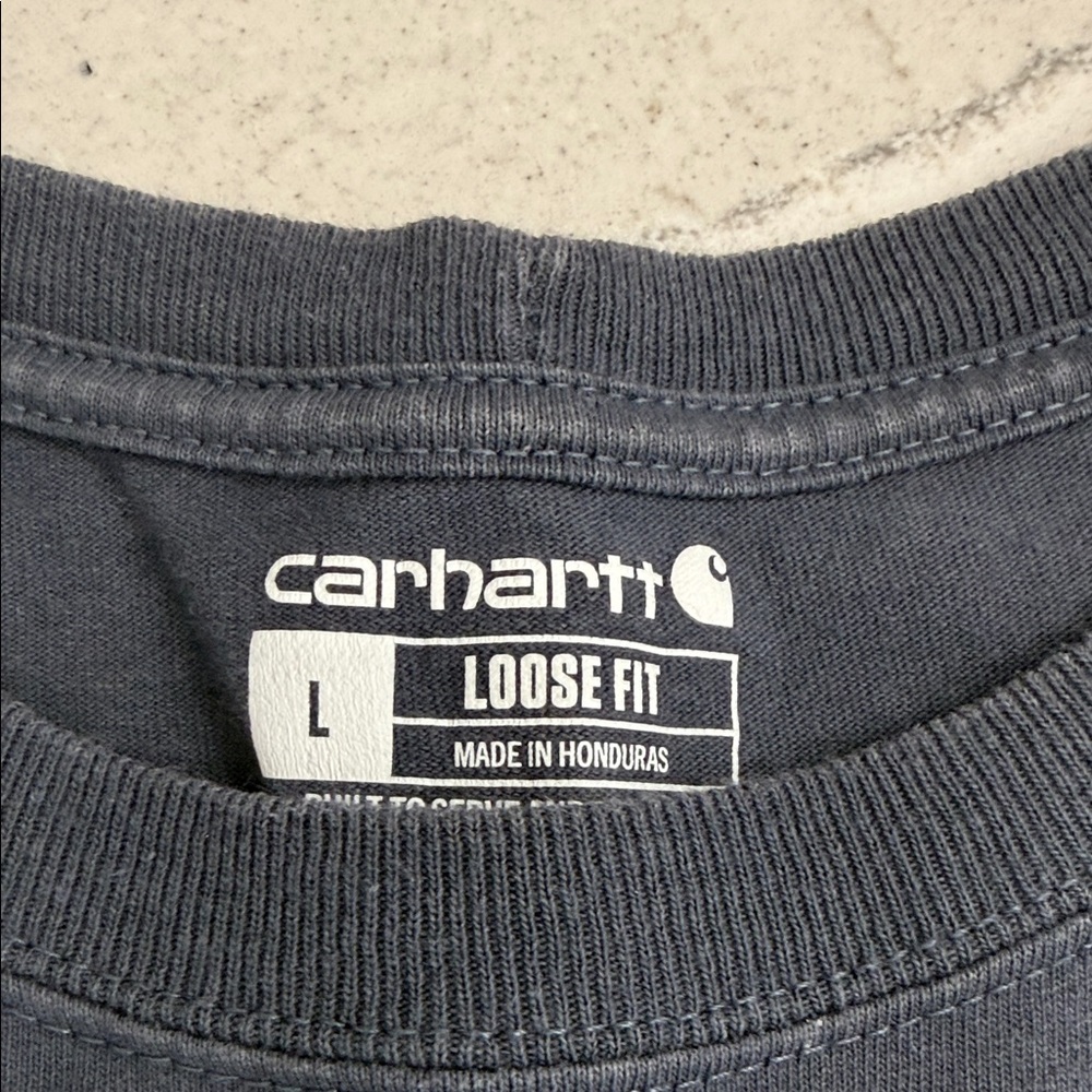 Carhartt Men's Slate L/S Loose Fit Tee Large - Picture 2 of 5